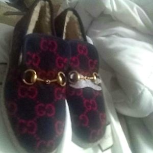 Gucci shearling shoes